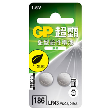 GP水銀電池2入186/LR43