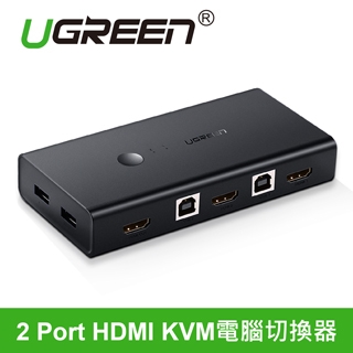 綠聯 2 Port HDMI KVM電腦切換器 (50744)
