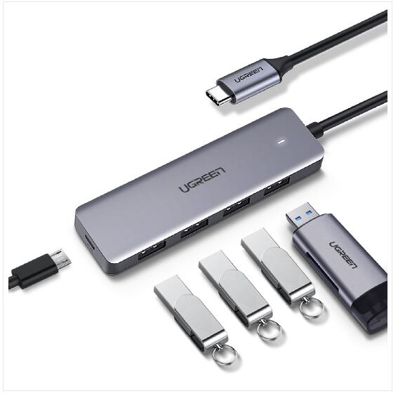 綠聯 USB-C集線器 USB3.0*4 5Gpbs版
