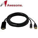 TypeC to HDMI+USB Power Cable
