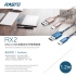 E-books RASTO RX2 MicroUSB迷你充電傳輸線1.2M 藍