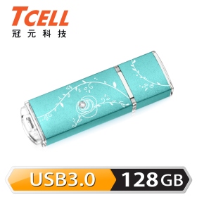 TCELL 冠元-USB3.0 絢麗粉彩隨身碟-蒂芬妮藍