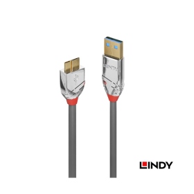 LINDY 林帝 CROMO LINE USB3.0 TYPE-A/公 TO MICRO-B/公 傳輸線 1M