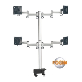 FOGIM 夾桌懸臂式液晶螢幕支架(四螢幕) TKLA-6034-SM